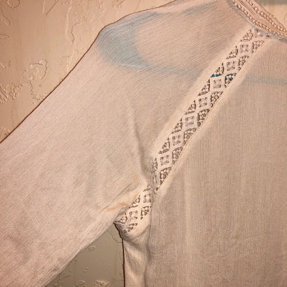 Cream colored, lace, Boho kimono - Picture 4 of 5